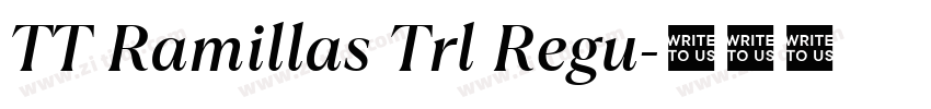 TT Ramillas Trl Regu字体转换